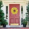 Spring Wreath with Forsythia Flowers, Yellow Daisies and Lavender Green Leaves - Artificial Silk Floral Wreath for Front Door or Wall - 21 Inches